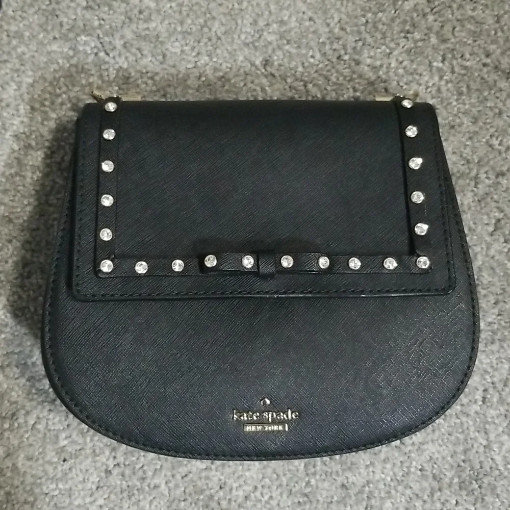 Kate Spade Cameron Street Jeweled Small Byrdie in Black - Picture 1 of 16